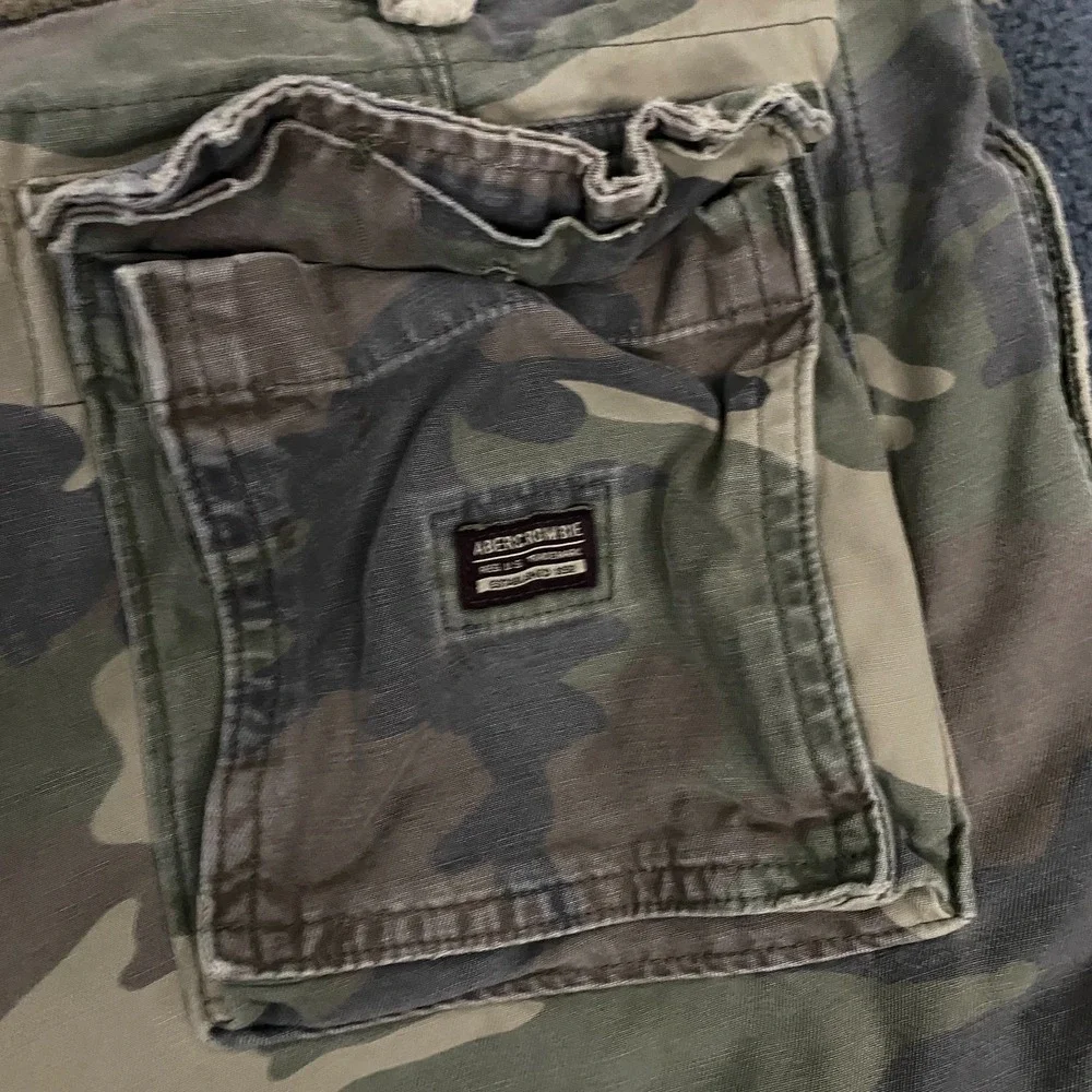Abercrombie Fitch Camo Shorts Mens 32 Vintage Fatigues Paratroops Baggy Y2K